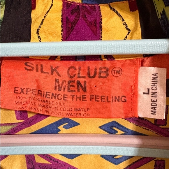 Silk Vibrant Multicolor Button-Up Shirt - Picture 2 of 9